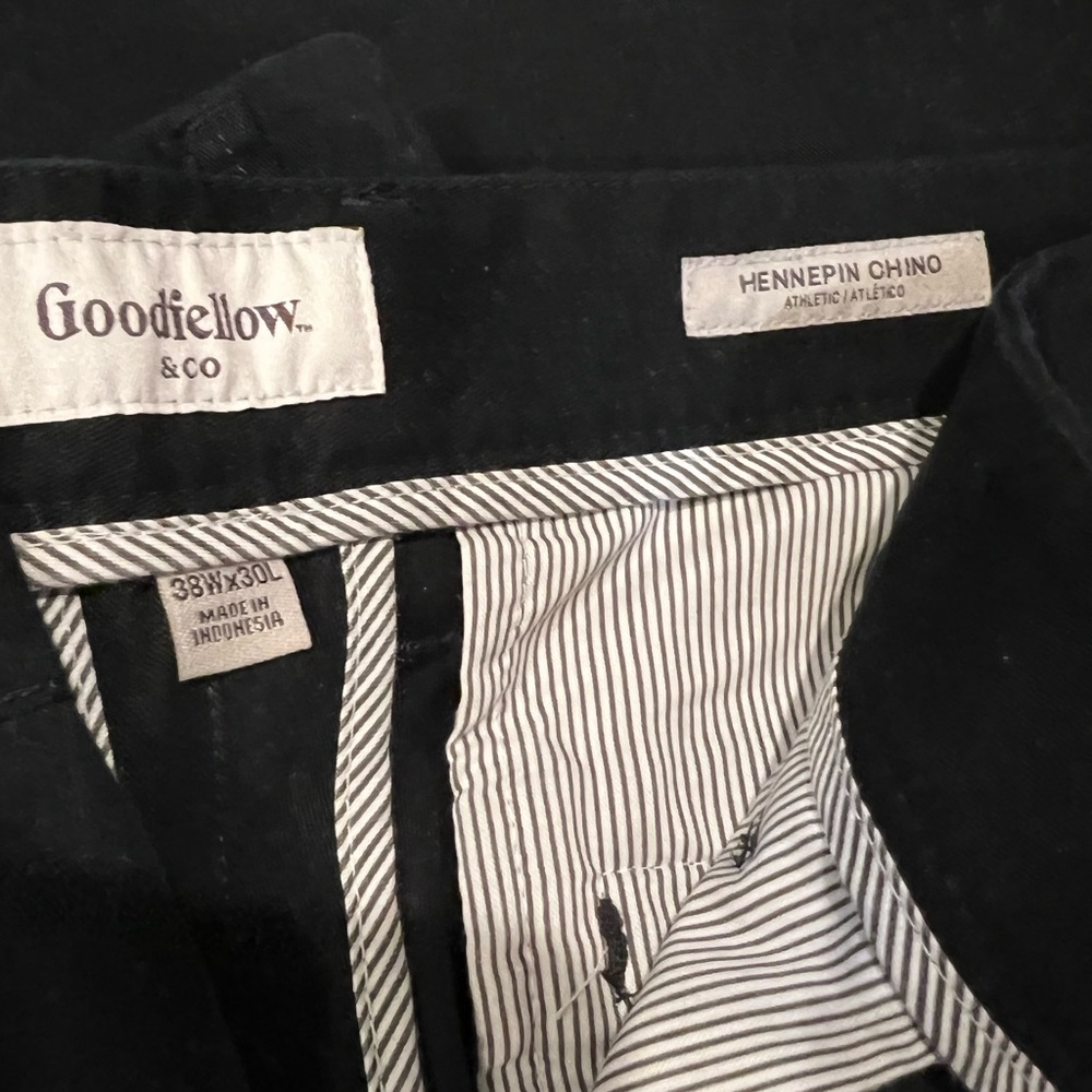 Good fellow black chino’s. 38/30